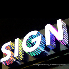 LED DOT Matrix Letter, Stainless Steel Advertising LED Display Billboard